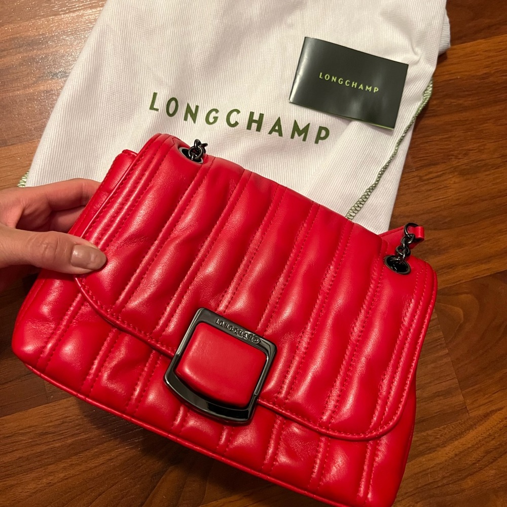 brioche Longchamp crossbody bag